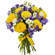 bouquet of yellow roses and irises. Baku
