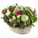 basket of chrysanthemums and roses. Baku
